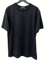 ディオールオム DIOR HOMME CD ICON S/S T-SHIRT リラックスフィット コットンジャージー 半袖 カットソー クルーネック 刺繍 BLACK 黒 943J605A0554 Tシャツ ワンポイント ブラック Lサイズ 104MT-417