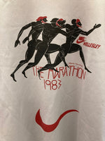 コムデギャルソン COMME des GARCONS BLACK NIKE ナイキ THE MARATHON 1983 1H-T105-052-1-4 Tシャツ グレー Mサイズ 101MT-3260