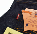 リーバイス Levi's S501XX DEAD STOCK デッドストック 日本製 復刻 WWⅡ大戦 1944 モデル ヘリンボーン スレーキー 変形 アーキュエットステッチ  44501-0033 デニム ブルー W32L36 103MB-597