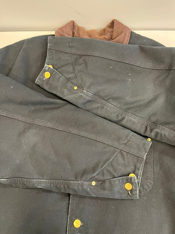 カーハート Carhartt 90s~00s CHORE COAT ミシガンチョアコート ブラック カバーオール 裏地ブランケット 黒 C01 BLK ジャケット ブラック 101MT-5313