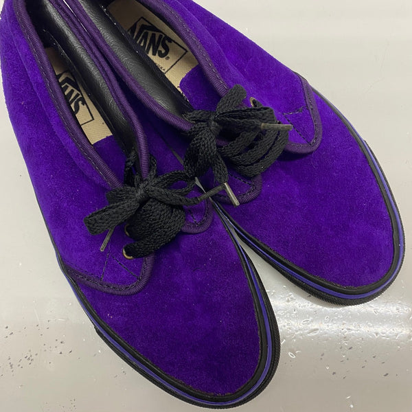 【曜日割引対象外】 ヴァンズ VANS 90's チャッカブーツ パープルスエード USA製 メンズ靴 スニーカー パープル 26.5cmサイズ 201-shoes1438 VB