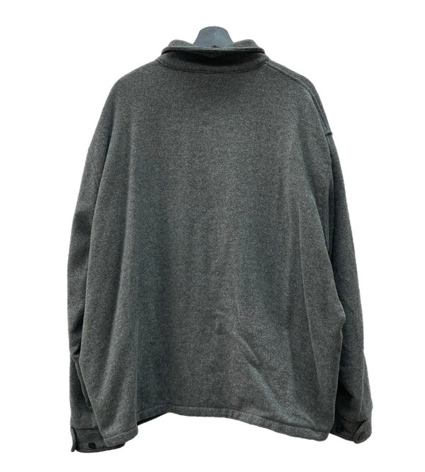 ダブルアールエル RRL 90s 90年代 三ツ星タグ ウール ジップアップ ブルゾン アウター 灰色  ジャケット 無地 グレー 2XLサイズ 104MT-1994