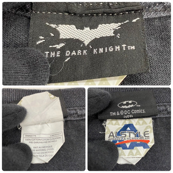 【曜日割引対象外】 ヴィンテージ vintage 00's Movie T-shirt The Dark Knight ダークナイト バットマンジョーカー  Tシャツ ブラック 201MT-3655 VB