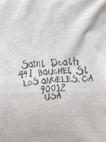 セントマイケル SAINT MICHAEL 22SS セントティアーズ  TEE SAINT DEATH バックプリント クルーネック 白 SM-S22-0000-061 XL Tシャツ プリント ホワイト 104MT-192