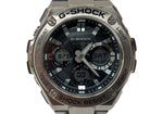 ジーショック G-SHOCK CASIO カシオ G-STEEL タフソーラー 耐衝撃構造 20気圧防水 アウトドア 腕時計 ウォッチ 5444 黒 銀 GST-W110 メンズ腕時計シルバー 104T-28