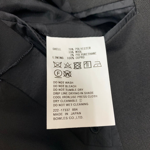 ハイク HYKE セミダブルチェスターコート コート ブラック 201LT-424