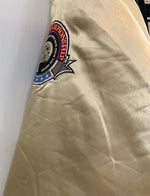 ヴィーゾウェア VEEZO WEAR AMERICAN FOOTBALL JACKET スタジャン ジャケット 刺繍 ベージュ XLサイズ 201MT-2365