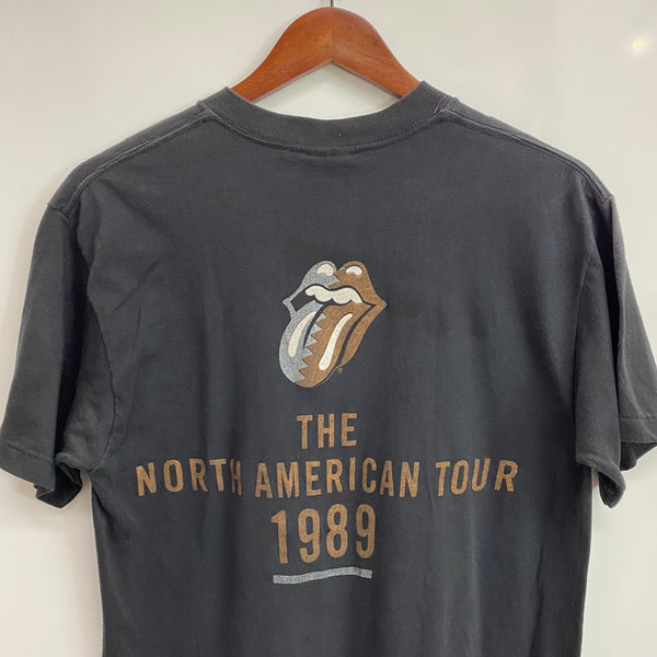 【曜日割引対象外】 ヴィンテージ vintage 80's The Rolling Stones THE NORTH AMERICAN TOUR 1989 USA製 BROCKUM Tシャツ ブラック Lサイズ 201MT-4180 VB