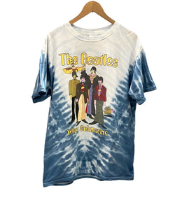 バンド band 90s 90's TULTEX The Beatles Yellow Submarine ビートルズ イエローサブマリン ©1999 タイダイ LIQUID BLUE Tシャツ マルチカラー Lサイズ 101MT-2949