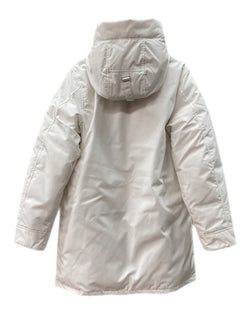 カナダグース CANADA GOOSE LANGFORD PARKA HUMANATURE ラングフォード パーカ ダウン ダブルジップ ストラップ アウター 白 2052M1 ジャケット ロゴ ホワイト Mサイズ 104MT-1420