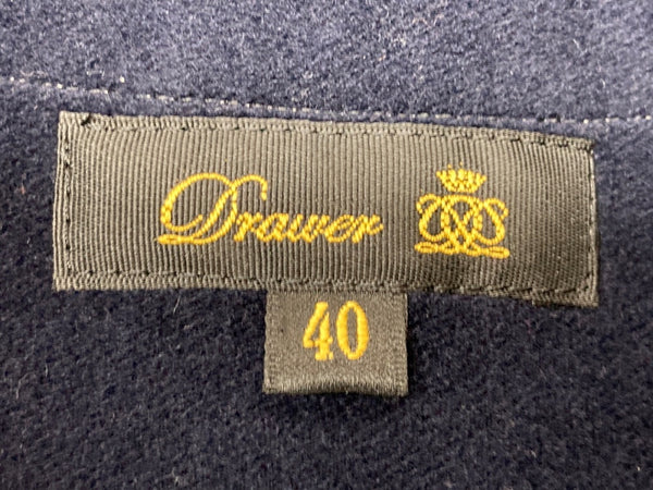 ドゥロワー Drawer ユナイテッドアローズ ライナー付 コットン ツイル トレンチ ステッチ テーラード ダブルブレスト ウエストベルト 日本製 BLACK 黒 6525-299-0230 コート ブラック SIZE40 104LT-225