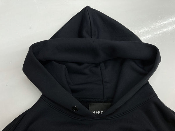 マルシェノア M+RCNOIR Pullover Logo Parka プルオーバー ロゴ パーカー フード 黒 パーカ ロゴ ブラック Mサイズ 104MT-553