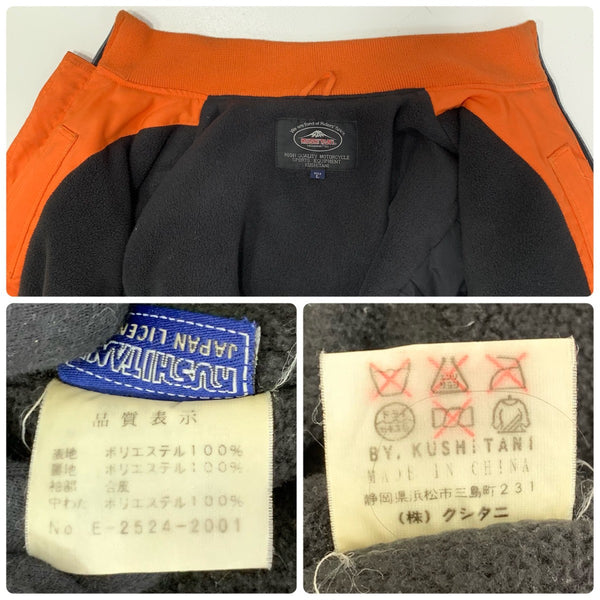 【曜日割引対象外】 クシタニ KUSHITANI ライディングジャケット スタジャン レザー ライダースジャケット ジャケット オレンジ Lサイズ 201MT-4144 VB