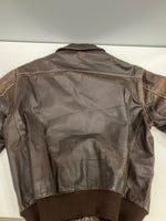 ミリタリー military 50's 50年代 US AIR FORCE A-2 フライトジャケット レザー CONMAR ZIP VINTAGE ヴィンテージ ジャケット ブラウン 101MT-5190