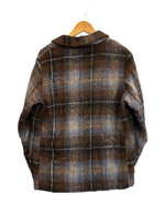 アクレント ACLENT ルーズシャギーダブルジャケット チェック ジャケット ブラウン フリーサイズ 101LT-251