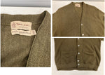 ヴィンテージ vintage 50's～60's 50～60年代 TOWNE AND KING アルパカ ニット カーディガン 44 カーディガン カーキ 101MT-5023