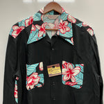 【曜日割引対象外】 サンサーフ SUN SURF SPECIAL EDITION L/S RAYON HAWAIIAN SHIRT SS28422 長袖シャツ ブラック Lサイズ 201MT-4290 VB