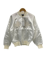 ほしひめ Hoshihime 星姫 スカジャン 龍刺繍 スカジャン サテン 白 F-005 ジャケット ホワイト フリーサイズ 101MT-5385