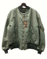 バズリクソンズ BUZZ RICKSON'S TYPE MA-1 Bomber Flight Jacket ボンバー フライト ジャケット アウター AIR FORCE 緑 BR10981 982 ジャケット 無地 カーキ XLサイズ 104MT-594