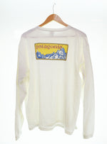 パタゴニア PATAGONIA 00s 00's Beneficial T's ロゴ バックプリント長袖Tシャツ ロンT ホワイト LLサイズ 103MT-2753