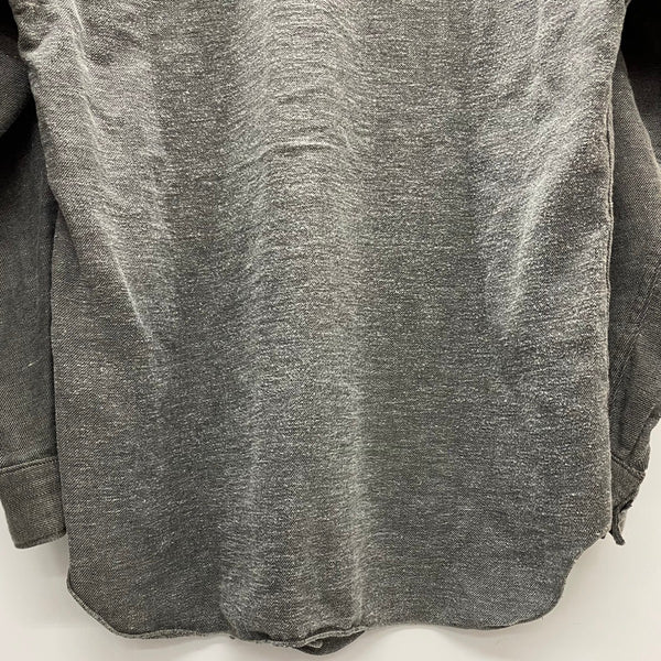 【曜日割引対象外】 ヴィンテージ vintage 40's President ワークシャツ ネルシャツ 長袖シャツ ブラック 16サイズ 201MT-4853 VB