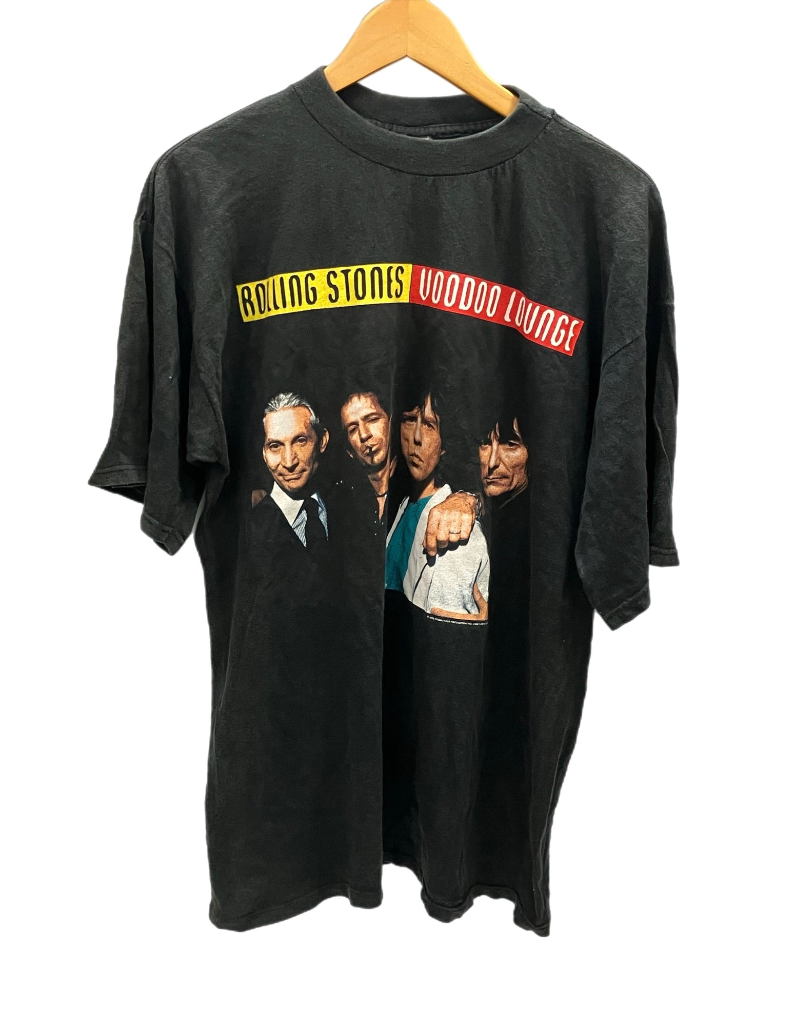 バンドTシャツ BAND-T 90s 90's The Rolling Stones Voodoo lounge volkswagen tour  Tee ローリングストーンズ XL Tシャツ プリント ブラック LLサイズ 101MT-2473 | 古着通販のドンドンサガール