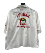 ヴィンテージ vintage 70's 70年代 Arrow BARD SHRINERS シュライナー フリーメイソン チェーンステッチ 白 サイズ17 半袖シャツ 刺繍 ホワイト 104MT-1720