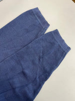 パタゴニア PATAGONIA ヘンリーネック 長袖カットソー USA製 無地 ロンT ブルー Lサイズ 101MT-4778