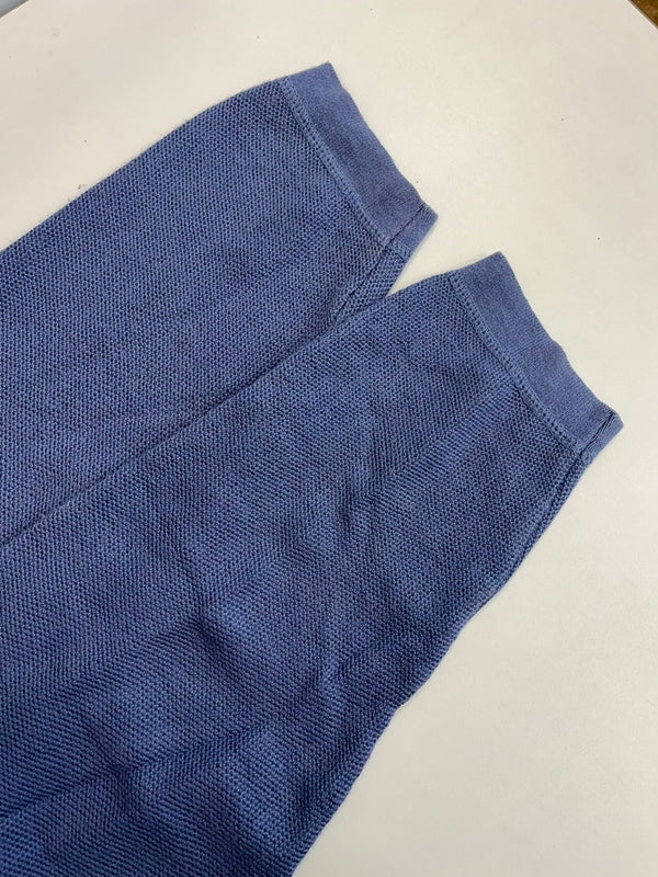 パタゴニア PATAGONIA ヘンリーネック 長袖カットソー USA製 無地 ロンT ブルー Lサイズ 101MT-4778