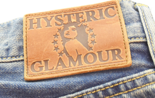 ヒステリックグラマー HYSTERIC GLAMOUR SP加工 小窓リペア スリムストレートPT デニムパンツ  0243AP17 デニム ブルー 30 103MB-694