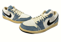 ナイキ NIKE 23年製 AIR JORDAN 1 LOW SE WOLRD MAKE JAPAN エアジョーダン ロー ワールド メイク ジャパン 刺し子 青 白 FN7670-493 メンズ靴 スニーカー ホワイト 27.5cm 104-shoes439