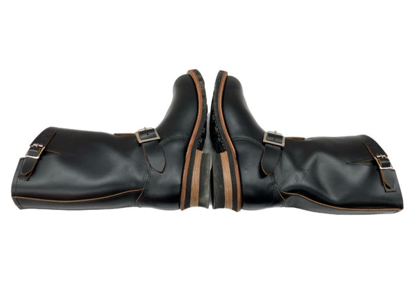 レッドウィング RED WING 11INCH ENGINEER BOOTS Stovepipe エンジニア ブーツ ストーブパイプ ロング 革靴 シューズ 黒 2966 メンズ靴 ブーツ エンジニア ブラック サイズ 9 1/2 D 104S-1058