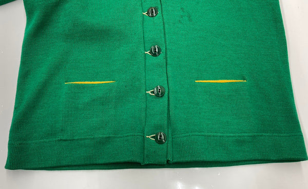 ヴィンテージ vintage 50s 50年代 Dehen レタードカーディガン ニット 緑 カーディガン 無地 グリーン 104MT-1855