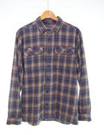 パタゴニア PATAGONIA ORGANIC COTTON オーガニックコットン 長袖 フランネルチェックシャツ 53947FA16 長袖シャツ ブラウン Mサイズ 103MT-2836