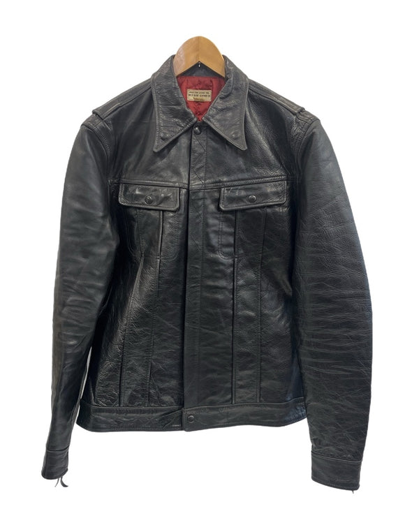 ウエストライド WESTRIDE レザー シングルライダース ジャケット 黒 サイズ42 ジャケット ブラック 101MT-5158