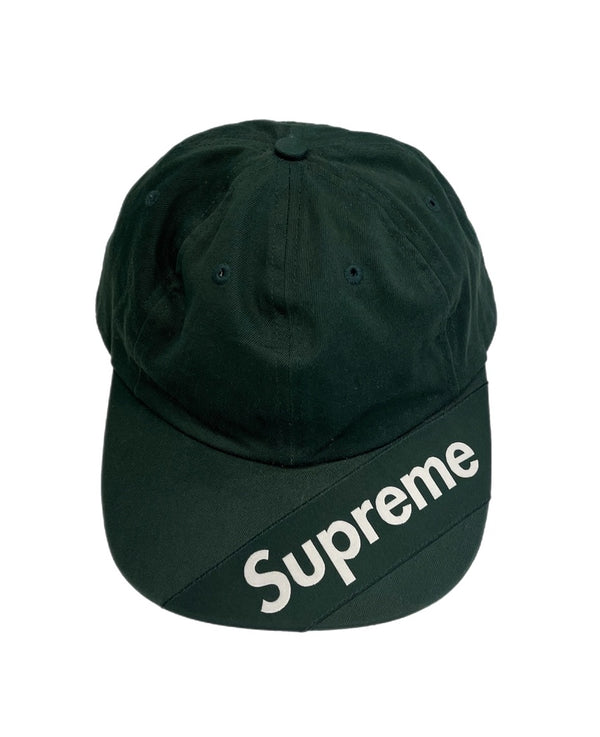 シュプリーム SUPREME Visor Label 6-Panel Dark Green バイザー 6パネル ロゴラベル 帽子 メンズ帽子 キャップ グリーン 101hat-154