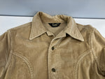 リー Lee 70年代 70's velor trucker jacket ベロア トラッカージャケット コーデュロイ MADE IN USA アメリカ製 vintage ヴィンテージ - ジャケット ベージュ フリーサイズ 101MT-3442