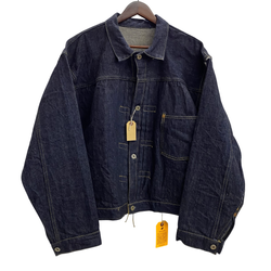【曜日割引対象外】 シュガーケーン SUGAR CANE BLUE DENIM BLOUSE “S1943” MODEL ワンウォッシュモデル タグ付き SC19007T ジャケット ブルー 46サイズ 201MT-3693 VB