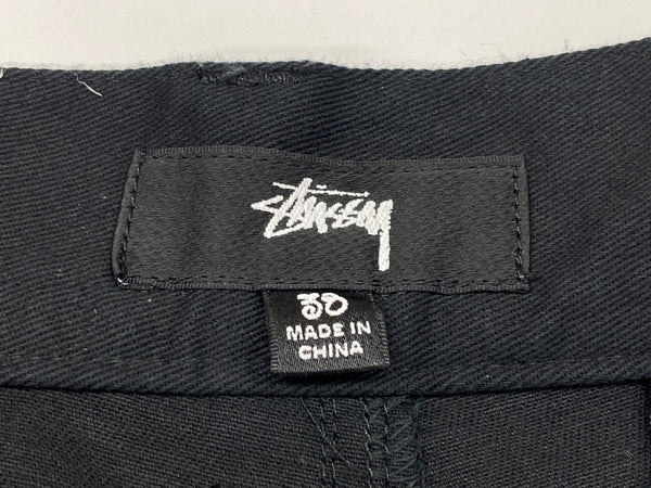 ステューシー STUSSY Twill Volume Pleated Trouser ツイル ボリューム プリーツ トラウザー ワイド パンツ 黒 ロゴ 116587 ボトムスその他 ブラック サイズ 38 104MB-304