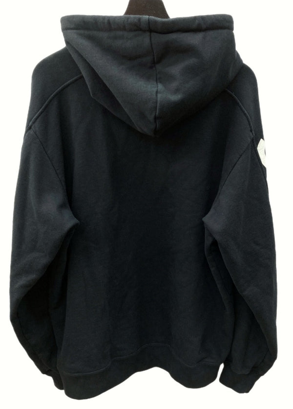 シュプリーム SUPREME 18SS Sideline Hooded Sweatshirt サイドライン フーデッド スウェットシャツ パーカー フーディ BLACK 黒 パーカ プリント ブラック Lサイズ 104MT-381