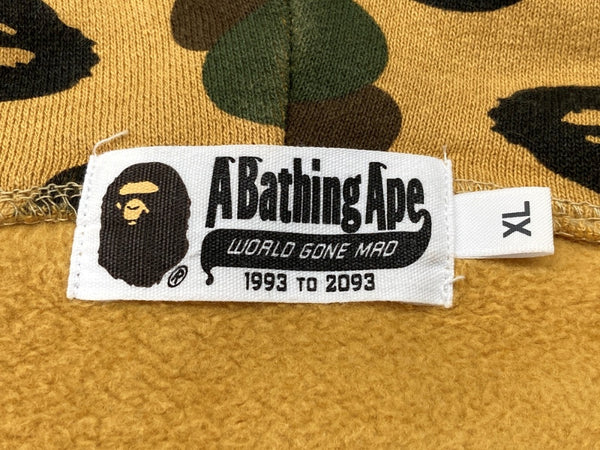 アベイシングエイプ A BATHING APE 1st Camo Shark Full Zip Hoodie シャーク フルジップ フーディー 緑 001ZPJ801009M パーカ カモフラージュ・迷彩 グリーン XLサイズ 104MT-2150