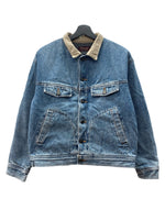 チャップス CHAPS 70s 80s DENIM JACKET デニム ジャケット 裏地ブランケット ボタン Gジャン アウター インディゴ Ralph Lauren 青 ジャケット 無地 ブルー Mサイズ 104MT-2068