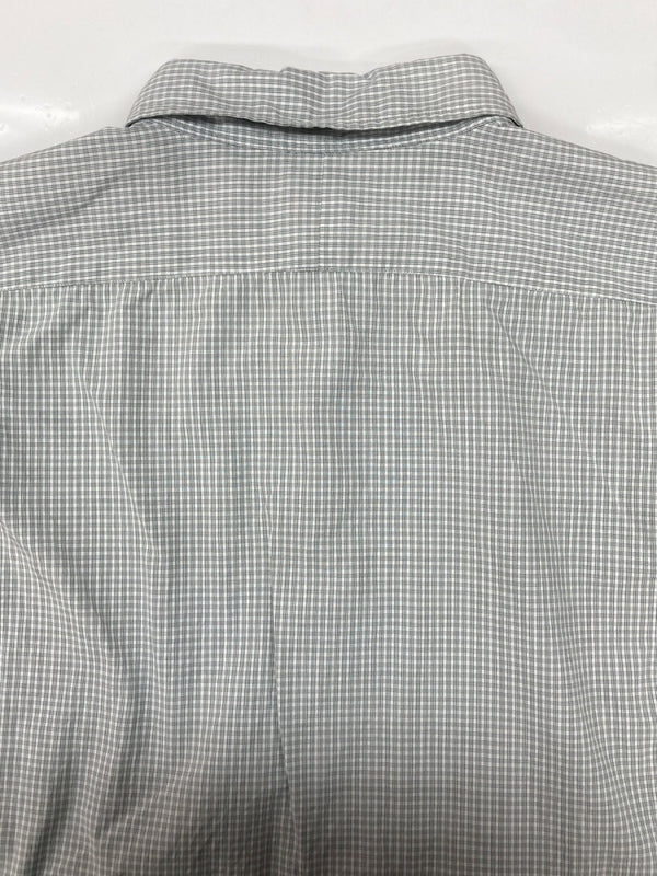 ダブルアールエル RRL 90s CHECK SHIRT チェック シャツ ボタン ピンチェック 長袖 Ralph Lauren 灰 長袖シャツ チェック グレー Lサイズ 104MT-2249