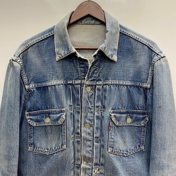 【曜日割引対象外】 リーバイス Levi's 50's 517XX 2nd 紙パッチ ハギ付き インナーカット ジャケット ブルー 201MT-4512 VB