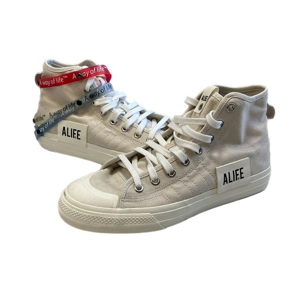 アディダス adidas ALIFE エーライフ Nizza Hi ニッツァ ハイ クラウドホワイト G27820 メンズ靴 スニーカー ホワイト 28.5cm 101-shoes1783