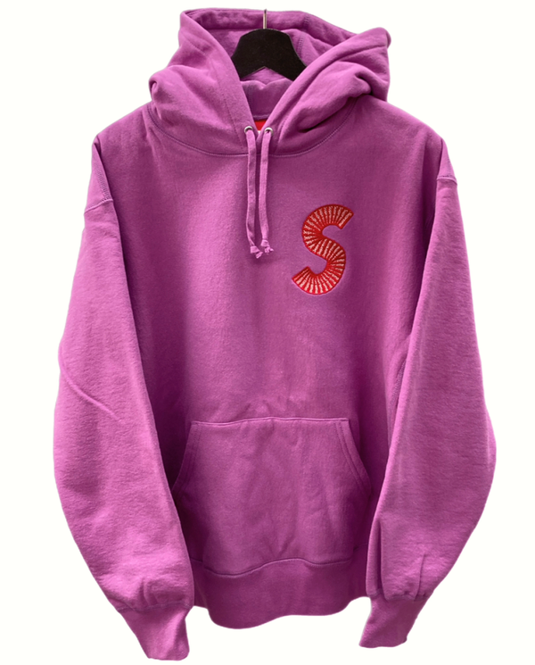 シュプリーム SUPREME S Logo Hooded Sweatshirt Bright Purple エスロゴ フーディ スウェット パーカー ブライトパープル 紫 パーカ 刺繍 パープル Mサイズ 104MT-1204