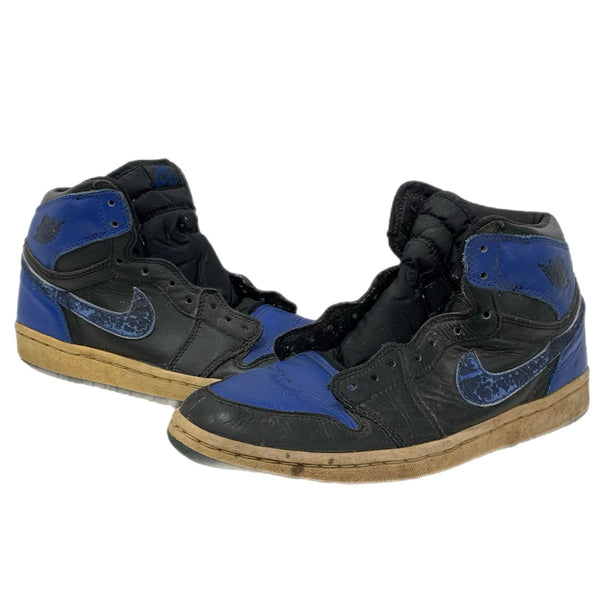 観賞用 ナイキ NIKE 2001年復刻 エア ジョーダン 1 レトロ ハイ AIR JORDAN 1 RETORO 010709 Y2 メンズ靴 スニーカー ブルー 25.5cmサイズ 201-shoes1278