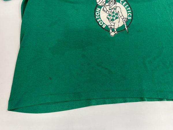 チャンピオン Champion 80's 80年代 トリコタグ BOSTON CELTICS ボストン セルティックス NBA MADE IN USA VINTAGE ヴィンテージ XL Tシャツ グリーン LLサイズ 101MT-4729