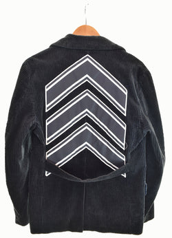 アベイシングエイプ A BATHING APE  90s コーデュロイジャケット バックロゴ マルタンガル ジャケット ブラック Mサイズ 103MT-2250