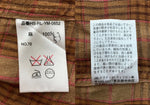 ラルフローレン RalphLauren 90s LINEN S/S OPEN COLLAR SHIRT リネン オープン カラー シャツ 半袖 開襟 茶 HS-RL-YM-0852 半袖シャツ チェック ブラウン Lサイズ 104MT-1505
